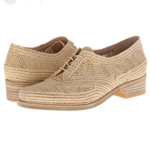 Stuart Weitzman Hampton Moroccan Raffia Oxford